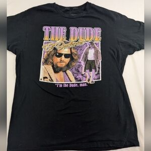 The Dude El Duderino Mens Tee Shirt Jeff Bridges The Big Lebowski Size Lsrge